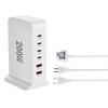200 Вт 168 Вт настольное зарядное устройство GaN Quick PD 6 портов USB Type C адаптер для вилки США, ЕС, Великобритании мобильный телефон ноутбук ПК зарядная док-станция подставка
