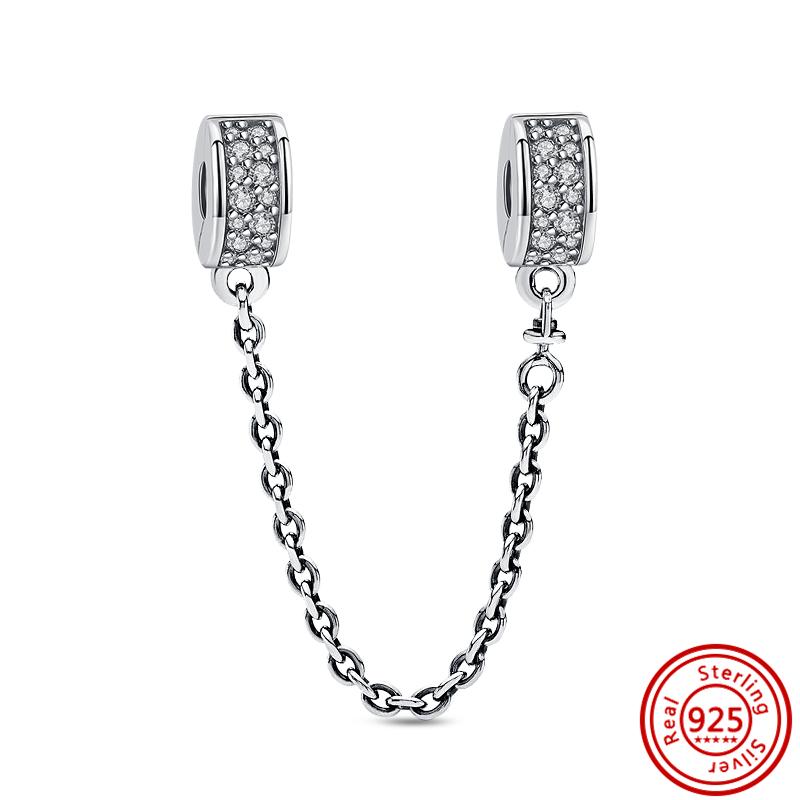 S925 Серебряная звезда, луна, пчела, подвеска, безопасная цепочка, зажим, бусины, подходит для оригинального браслета, для женщин и девочек, сделай сам, ювелирные изделия, подарок на день рождения