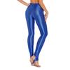 Женские блестящие компрессионные леггинсы больших размеров с высокой талией, колготки для тренажерного зала, йоги, бесшовные брюки, спортивные штаны со стременами