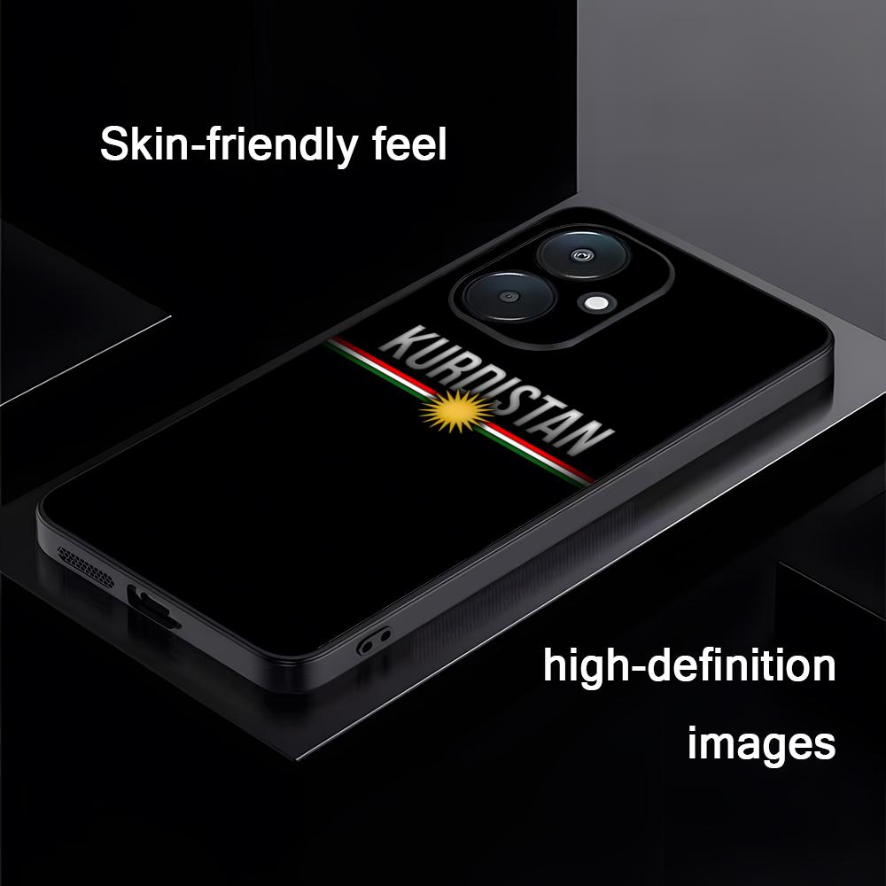 Флаг emblem Kurdistan Крутой чехол для телефона для Xiaomi Redmi 14C 13C 12C Note14 13 12 11 10 Pro Plus S Мягкая черная крышка для телефона