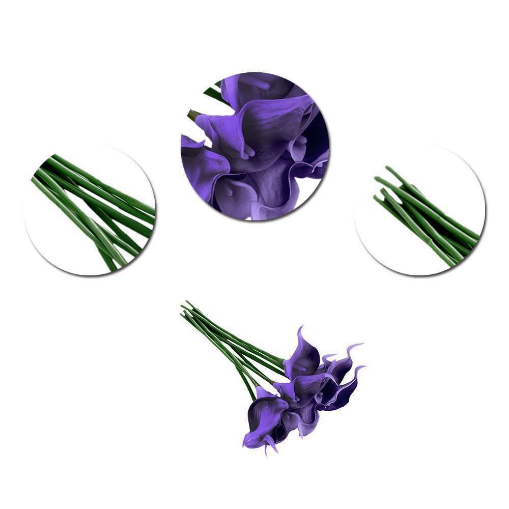 10 шт. Домашнее свадебное украшение Искусство Сделай сам Букет Калла Лилия Искусственный цветок Поддельное растение