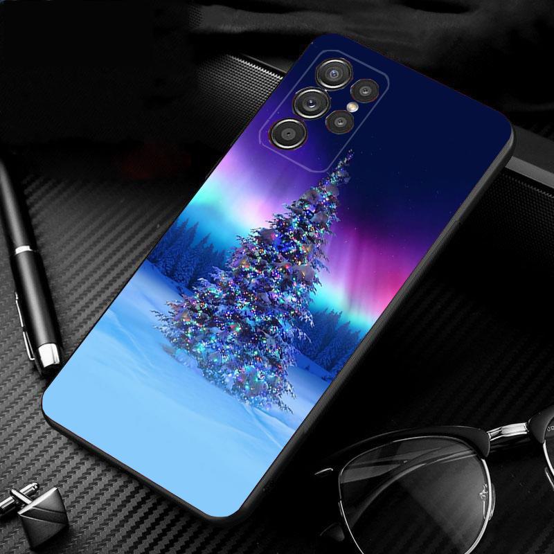 Merry Christmas Tree Phone Case For Samsung Galaxy S25 S24 S23 S22 S21 Ultra S24 S23 S22 S21 S25 Plus S24 S25 FE