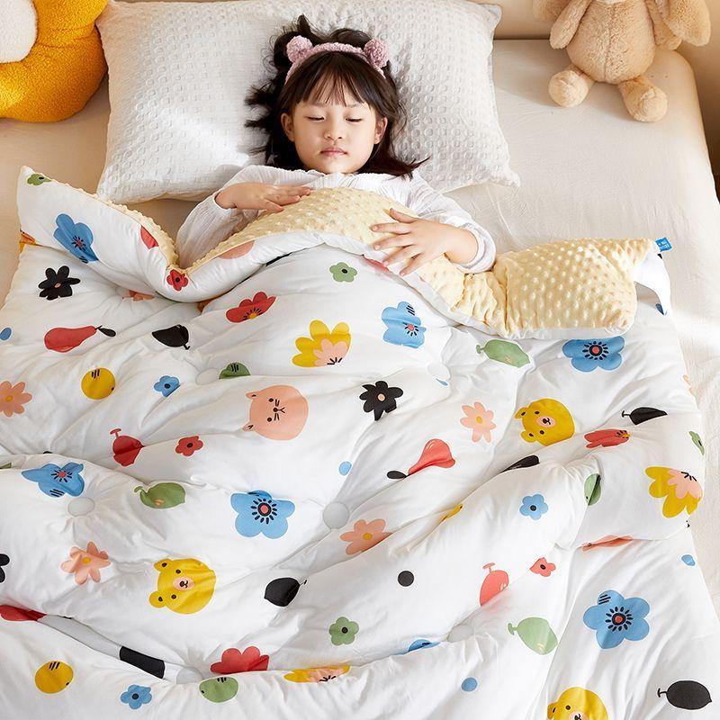 Новинка 2023 года, вязаное хлопковое детское одеяло класса A для матери и ребенка, одеяло для детского сада, обеденного перерыва, одеяло для домашнего общежития