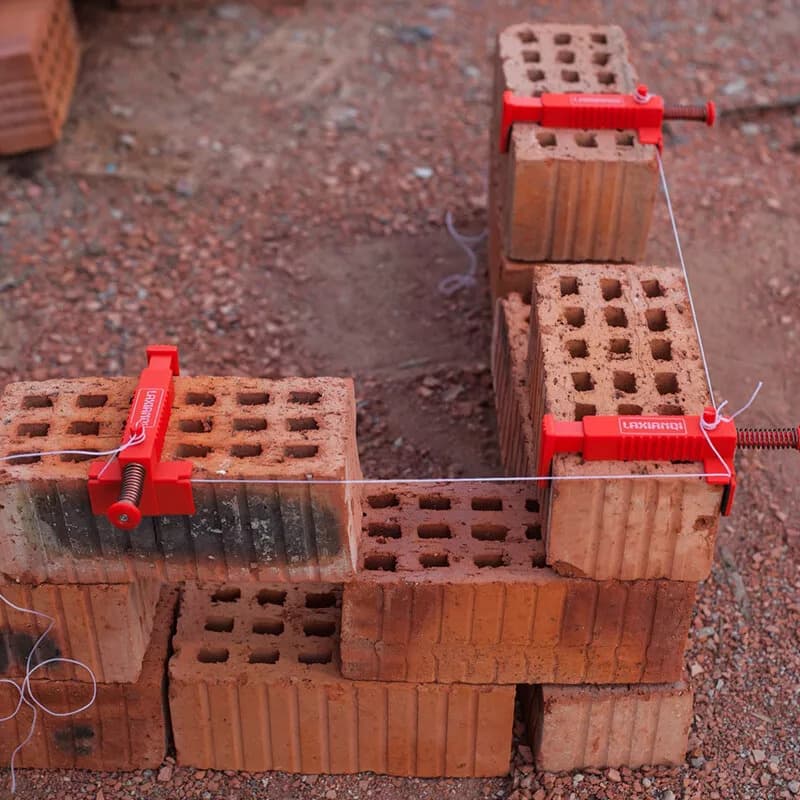 2xBrick Liner Clamps Runner Wire Drawer Bricklaying Tool for Brick Laying Tingle