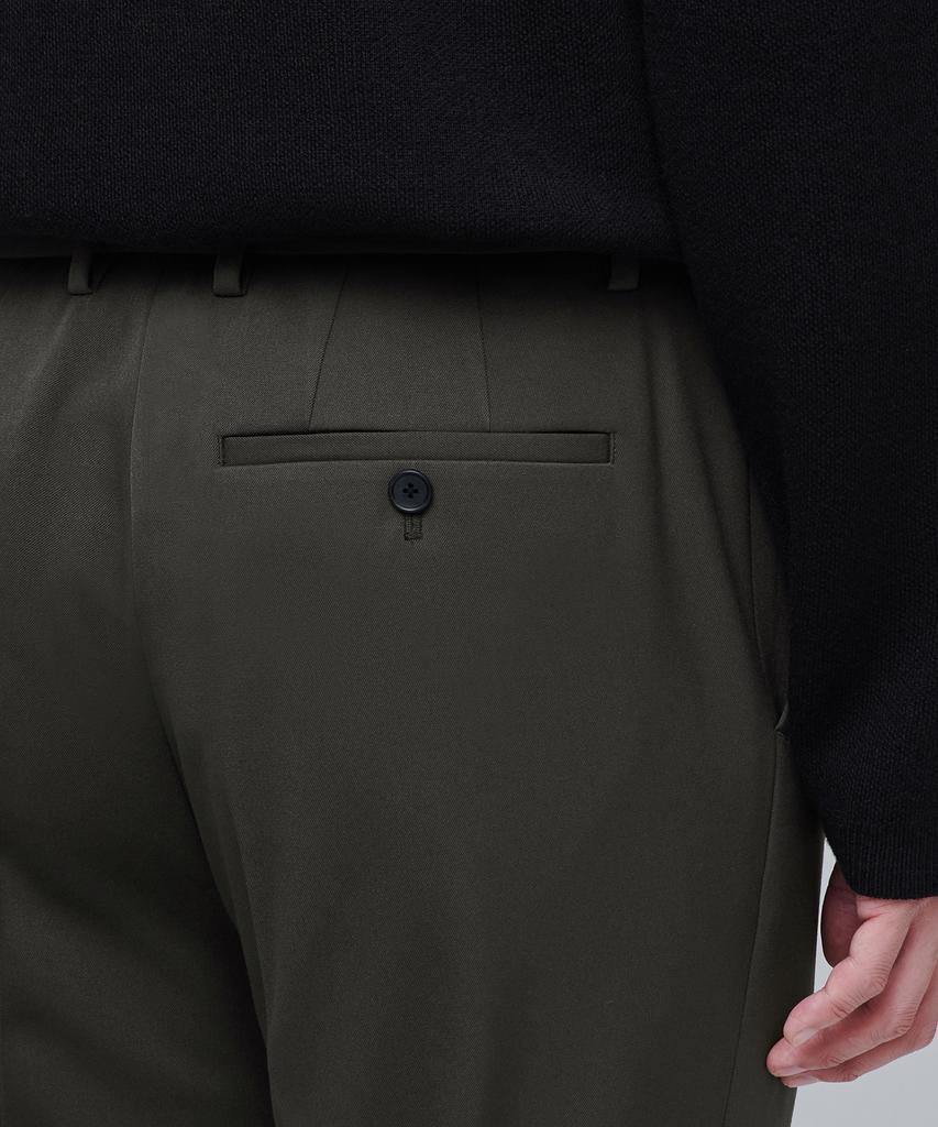 MUSINSA STANDARD Heavyweight Fleece-Lined Wide Hidden Elastic Waist Slacks [Van Dyke Brown]