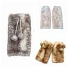 Y2k Furry Leg Warmers Fawn Dot Plush Leg Coverings Fashion Winter Leg Warmers  Accessories