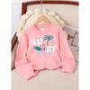 This Stylish Crewneck Sweatshirt for Girls Features a Cute Surf Palm Tree Design. It Has Long Sleeves