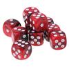 Set of 10 6 Sided Square Opaque D6 16mm Standard Dice Die Double Color Dices