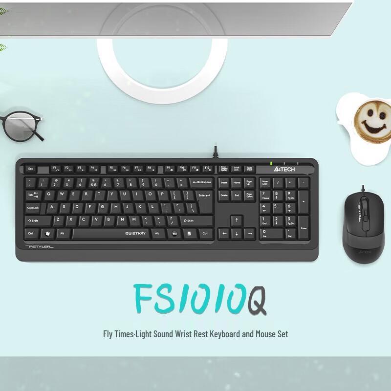 A4TECH FS1010 Бесшумная проводная клавиатура и мышь комбо