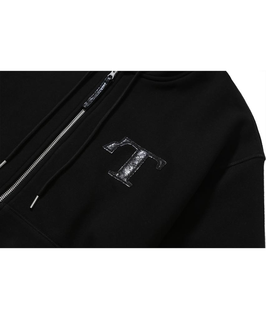 T.B.O.S Cut-Off Zip-Up Hoodie Black