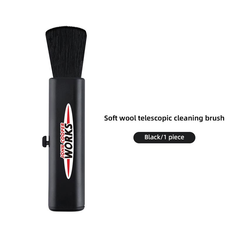 1Pcs PPS Car Retractable Cleaning Brush Artificial Wool Small Brush For BMW Mini Works Cooper F54 F55 F56 F57 F60 R50 R52 R53