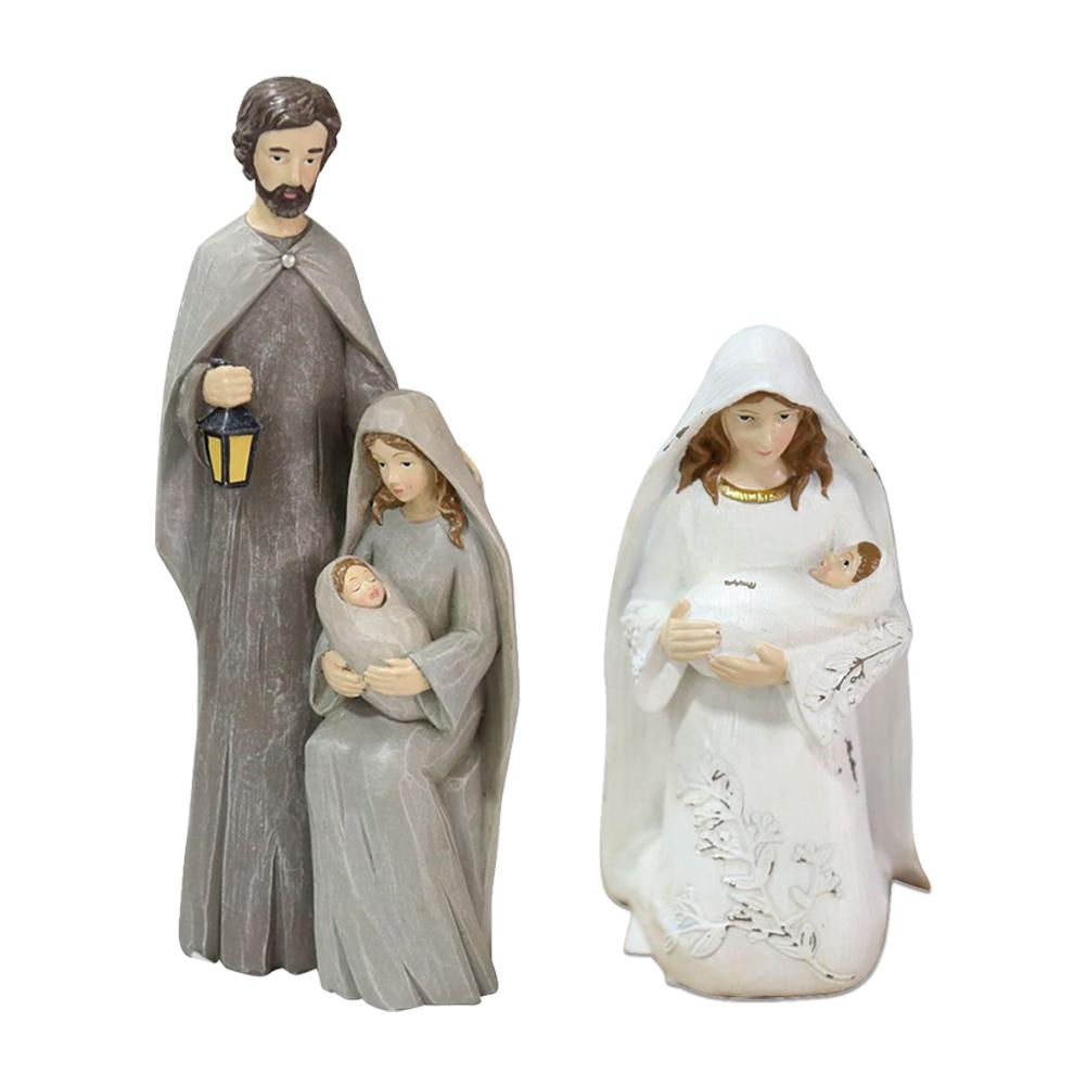Christmas Nativity Figures Ornaments Resin Craft Traditional Nativity Scene Figures Resin Figures
