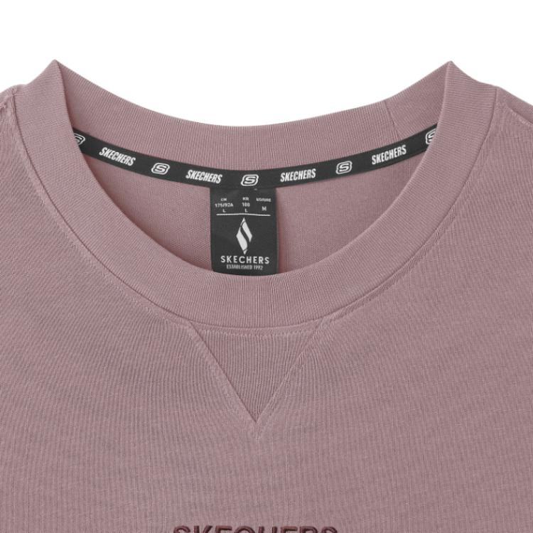 Skechers SS25 T Shirt Unisex Wooden Rose Pink/04JD L225U127-04JD