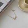 Butterfly Fritillar Necklace Summer Luxury Niche Design Clavicle Chain Women's Simple and Fresh Style