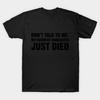 Men Black Print T-shirt Super Large TShirt My-favorite-character-died-again No-Cut Transfer Paper Print Cotton Tshirt