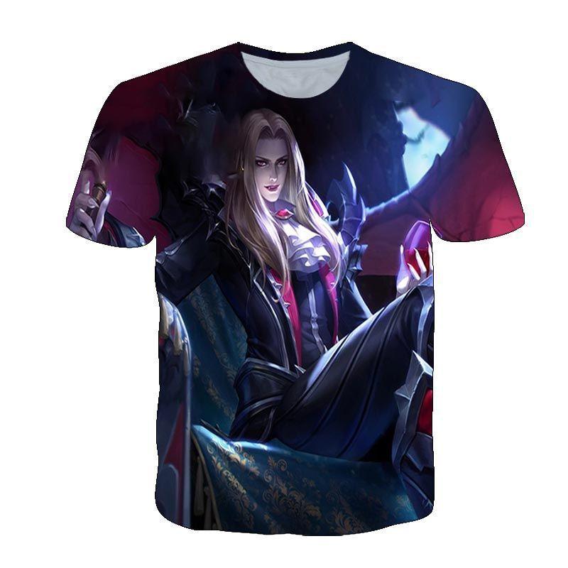 King of Glory T-shirt spring and summer male and female teenagers t-shirt student team clothes campus pain clothes dormitory black