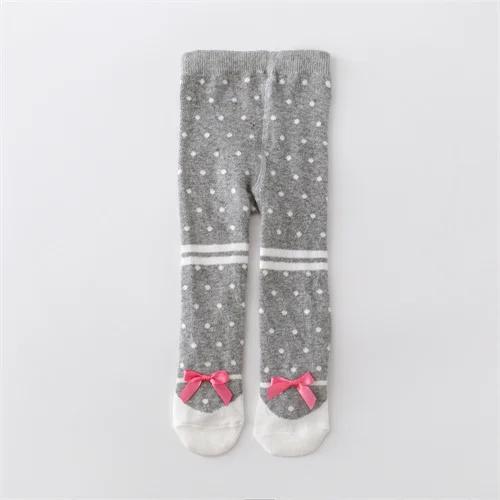 Весенние колготки для новорожденных девочек, вязаные чулки для девочек, хлопковые детские колготки для девочек, повседневные колготки для малышей 0-12 месяцев