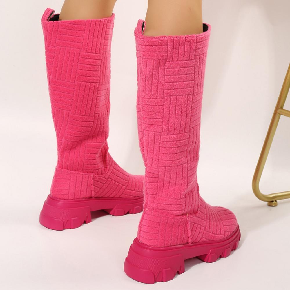 Бренд 2024 года, новые женские теплые ботинки на толстой подошве и толстом каблуке, женские махровые хлопковые ботинки, мотоциклетные ботинки 36-43