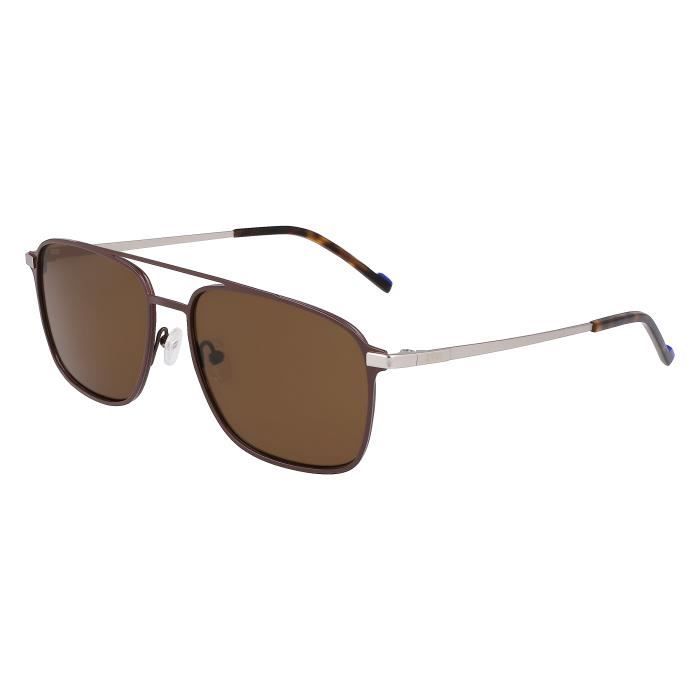 Lunettes de Soleil - ZEISS - ZS22116SP - Aviator - Brun - Titane - Homme