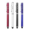Soft Rubber Tip Touch Screen Stylus Pen LED Laser Pointer Ball Capacitive Stylus Pencil For Smart Cell Phone Tablet PC