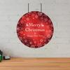 Webelkart® Премиум-настенная/дверная подвеска с принтом «С Рождеством и Новым годом» для дома и рождественские украшения,(красный)