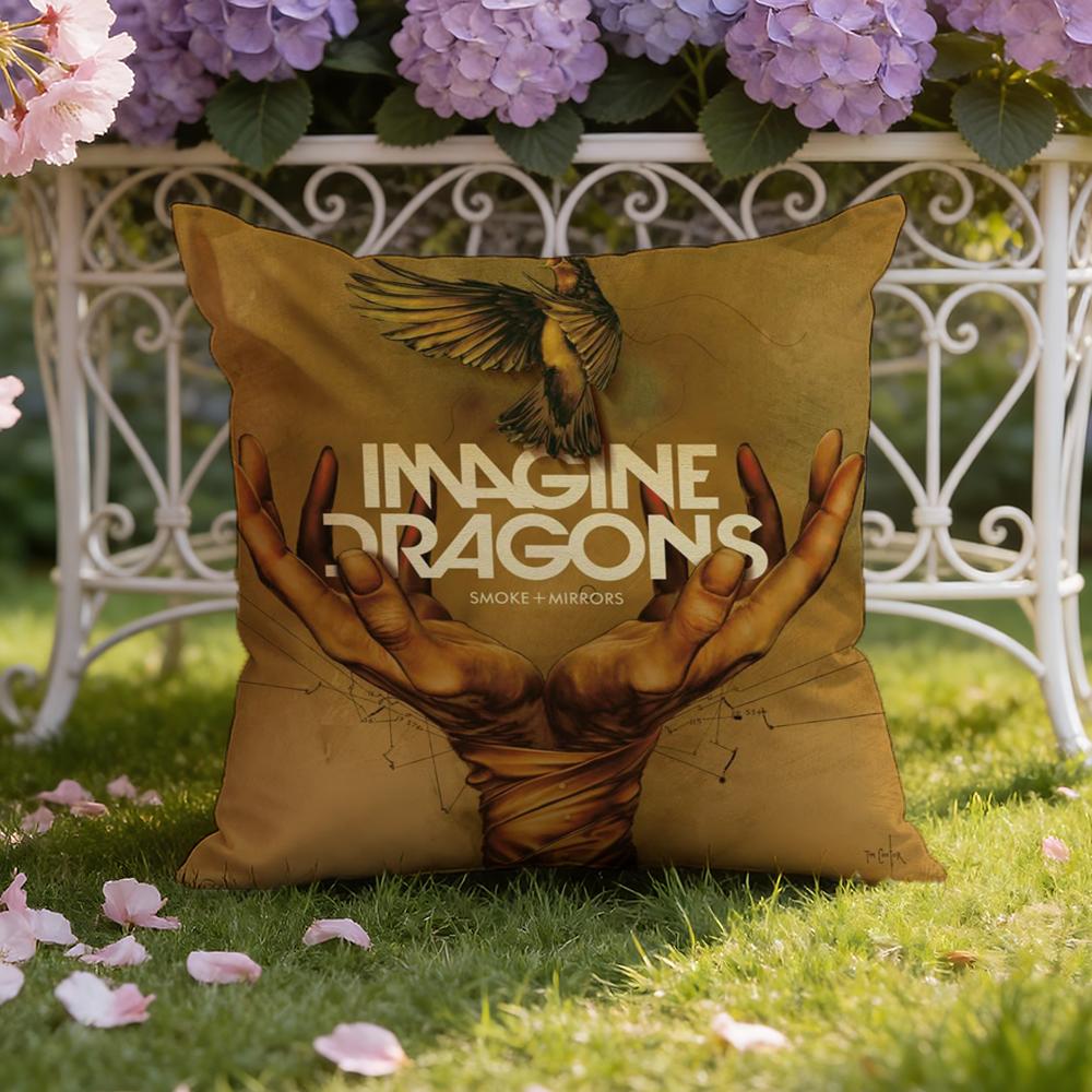 I-Imagine D-Dragons Наволочка для подушки Домашняя и автомобильная Двухцелевая наволочка: Двусторонняя конструкция для максимального комфорта