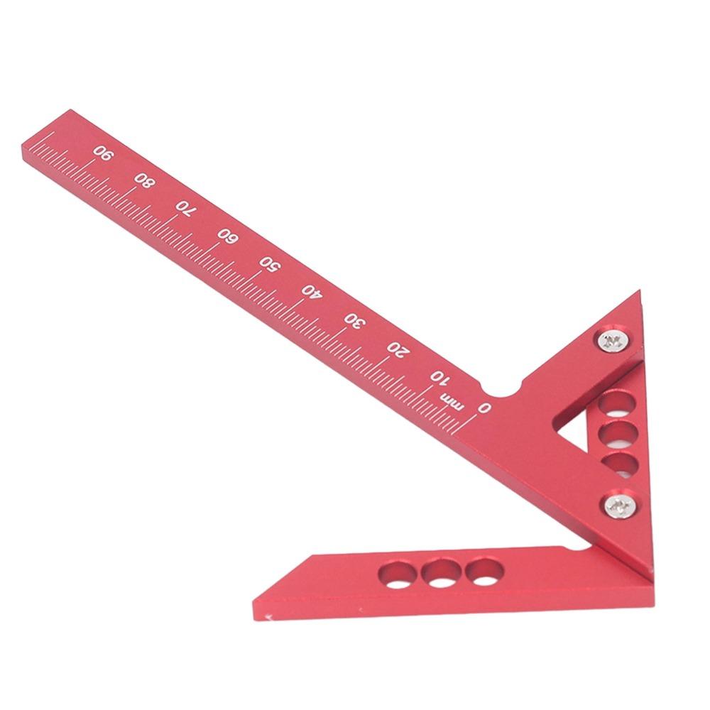 100mm Range Center Scribe Gauge 45 Degree 90 Degree Angle Scribing Tool Woodworking Line Caliber