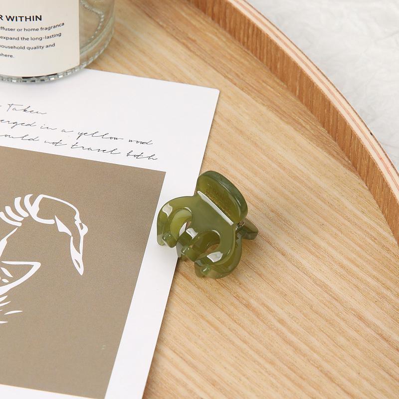 Изысканная заколка для волос из ацетата мини, боковые заколки, маленький размер, заколка для волос «акула», милая, элегантная заколка, женские аксессуары для волос