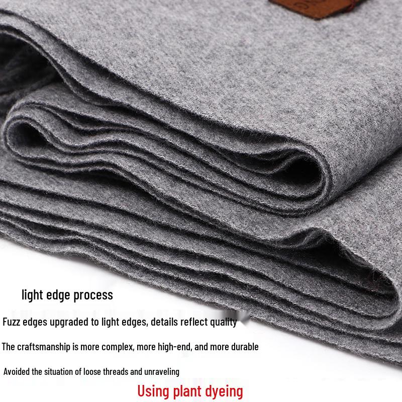 Женский шарф-шаль из кашемировой шерсти премиум-класса белого цвета - Коллекция Зима 2025