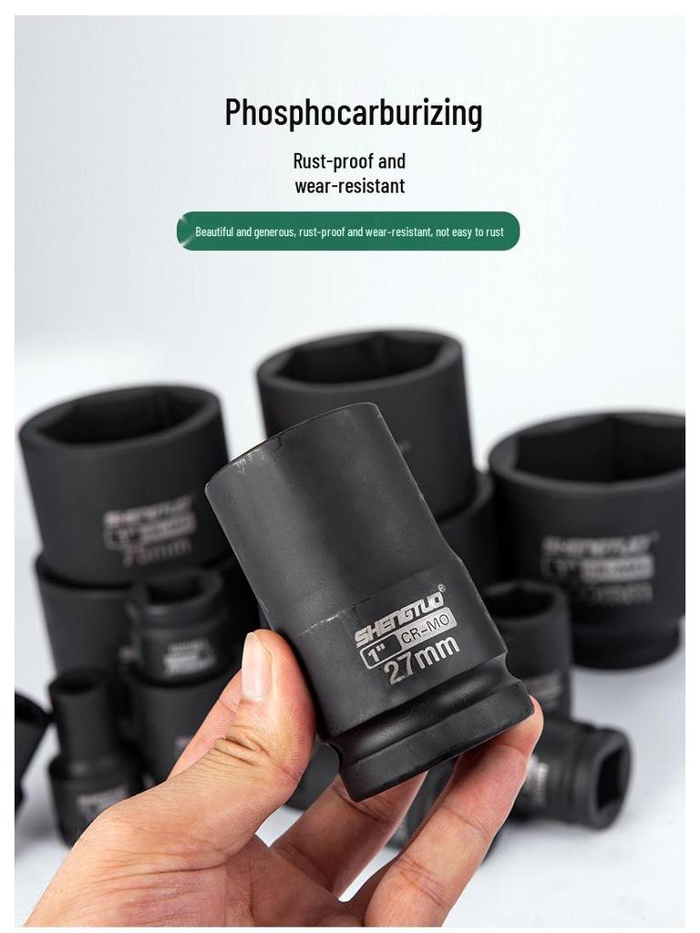 Сверхпрочная 1-дюймовая удлиненная пневматическая ударная головка для снятия колесной оси