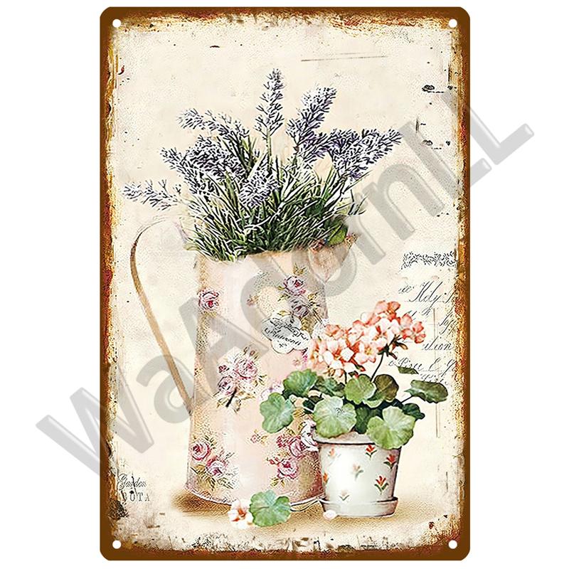 Ретро Декор, металлический знак лаванды, жестяной постер, металлические винтажные вывески с подсолнухом, жестяная вывеска с цветком, ромашка, настенный декор для дома и сада, подарок
