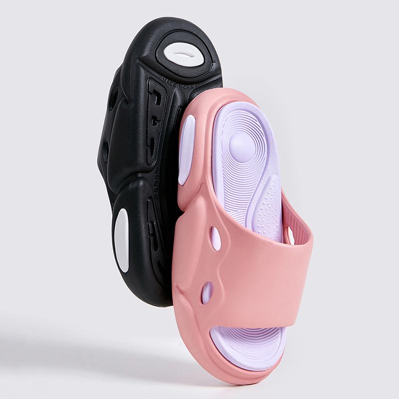 Новые унисекс толстые тапочки на платформе женские летние 2024 года разноцветные нескользящие шлепанцы женские уличные пляжные шлепанцы парная обувь 45