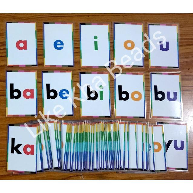 80 pcs. Laminated Flash cards ABAKADA 80 pcs. Laminated Flashcards | Educational Learning Material