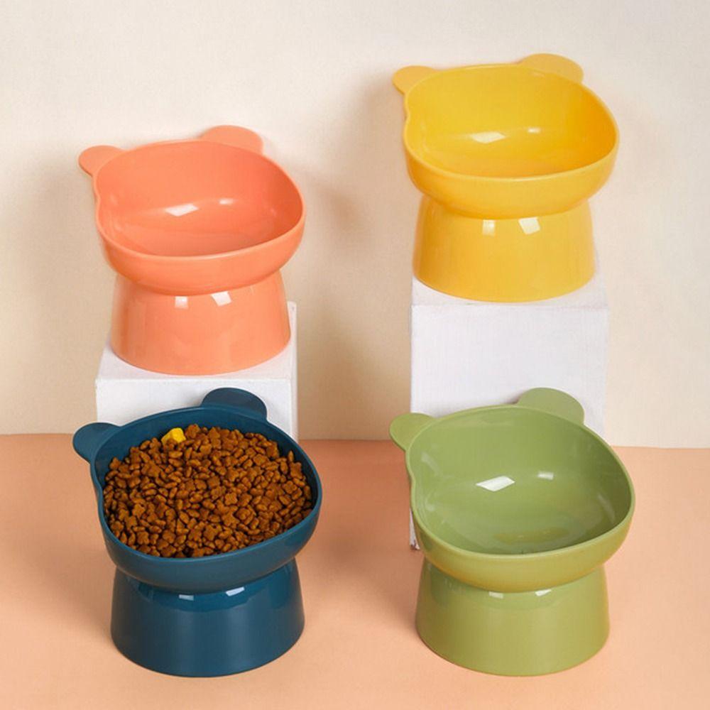 Portable Feeder Feeding Cup Pet Bowl High Feeding Bowl Protects Cervical Vertebravels Elevated Bowl