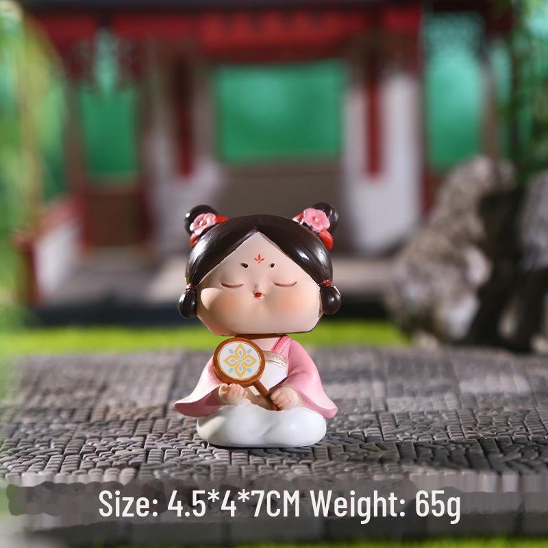 Креативный держатель для телефона в стиле династии Тан: Изысканный орнамент из смолы