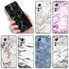 Черный и белый мраморный чехол для телефона Xiaomi Mi A2 8 9 SE Note 10 10T 11 12 Lite 9T 11T 12S 12T Pro A3 6X 12X TPU черный чехол
