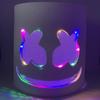 Fashion Luminous LED Mask DJ Costumes Accessories Glow Supplies Neon Light Marshmallow Mask For Music Festival Nightclub Dance