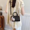 Versatile Handbag 2025 New Fashionable Cute Bear Pillow Bag Spring and Summer Texture Small Bag Women's Messenger Bag