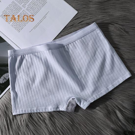 Женские трусы бесшовные со средней талией из хлопка, однотонные, эластичные, защитные, влагоотводящие трусы, повседневная одежда для работы, учебы, путешествий