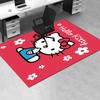 Office Rug Hello Kitty, Flowers Anti-Slip Rug, Machine Washable for Living Room, Bedroom, Office, Multiple Sizes, Bedroom Mat, Decorative Mat, Durable