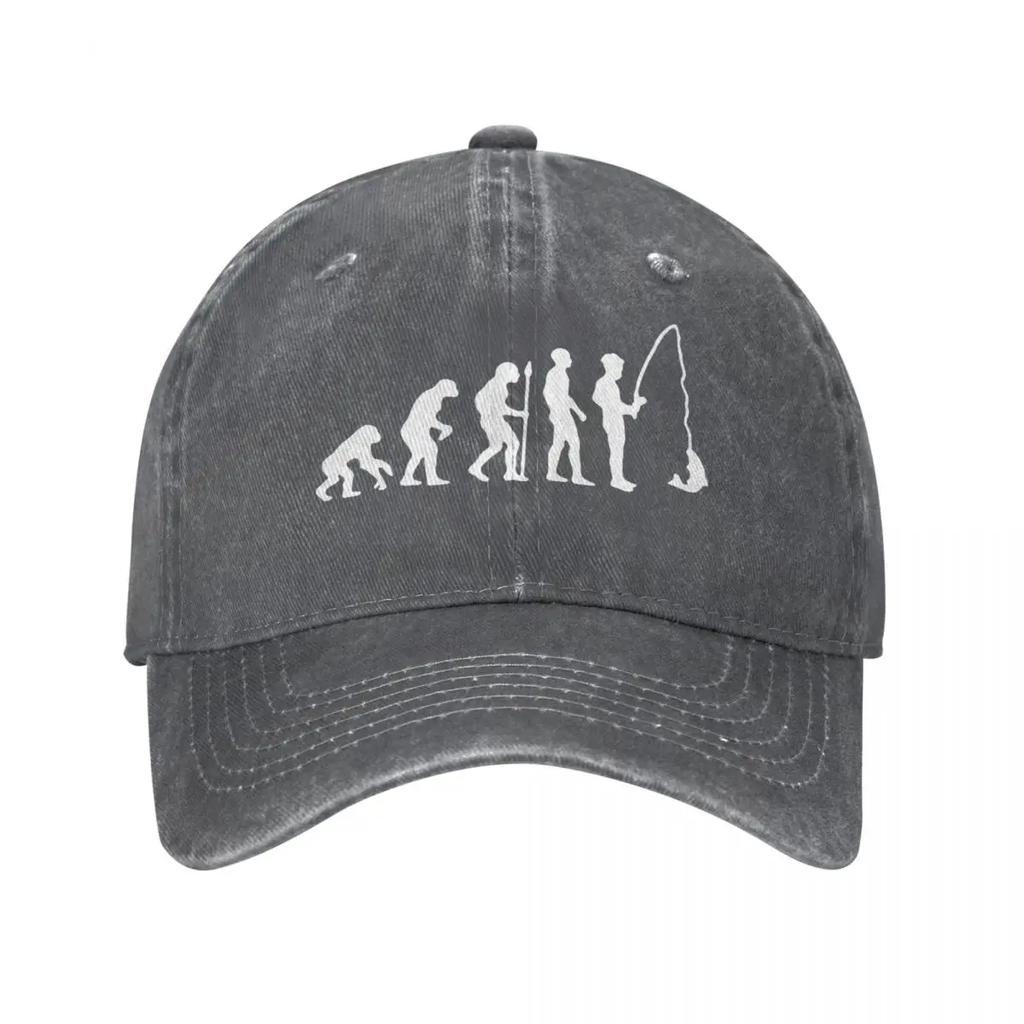 Повседневные бейсболки Snapback Hat Evolution Of Fishing Born Весенне-летняя кепка Fish Washed Washed Casquette Gorras Hip Hop
