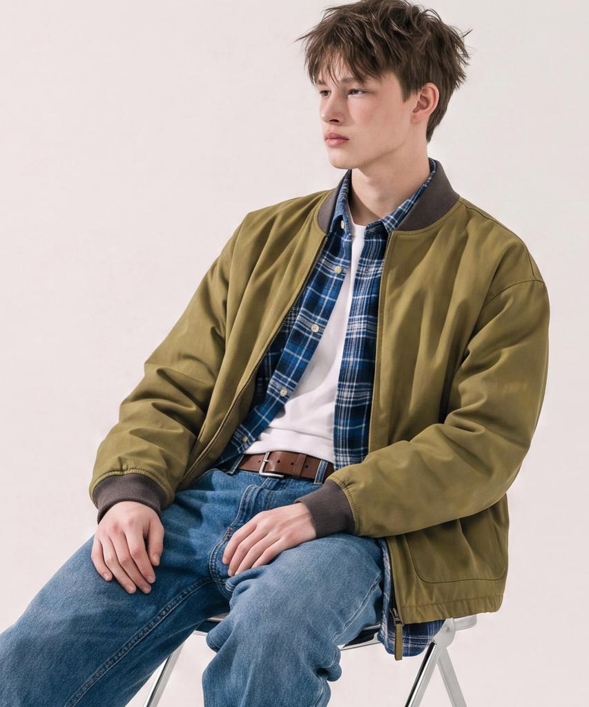 WV PROJECT Duff Lining Jacket Olive Beige Isot7872