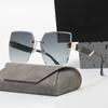 Rimless Square Sunglasses Woman Man Brand Designer Vintage Sun Glasses Female Male Fashion Luxury Retro Big Frame