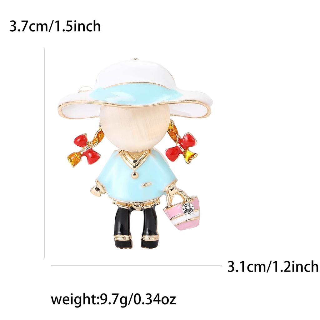 Creative Alloy Enamel Loli Styling Brooch Fashion Design Women'S Clothing Corsage Ornament Pin