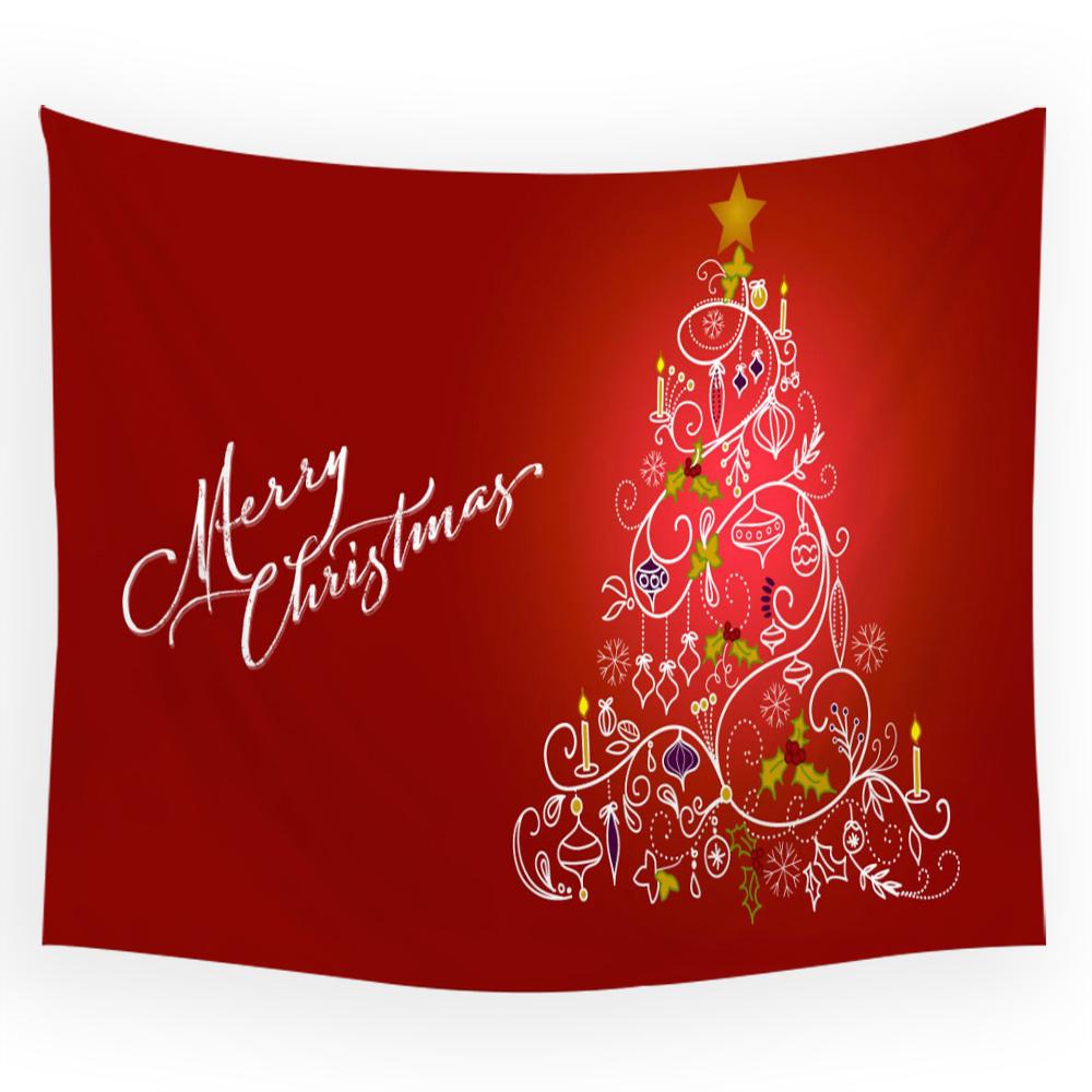 Рождественский креативный гобелен с принтом рождественской елки для дома, гостиной, спальни, стены, украшение, гобелен