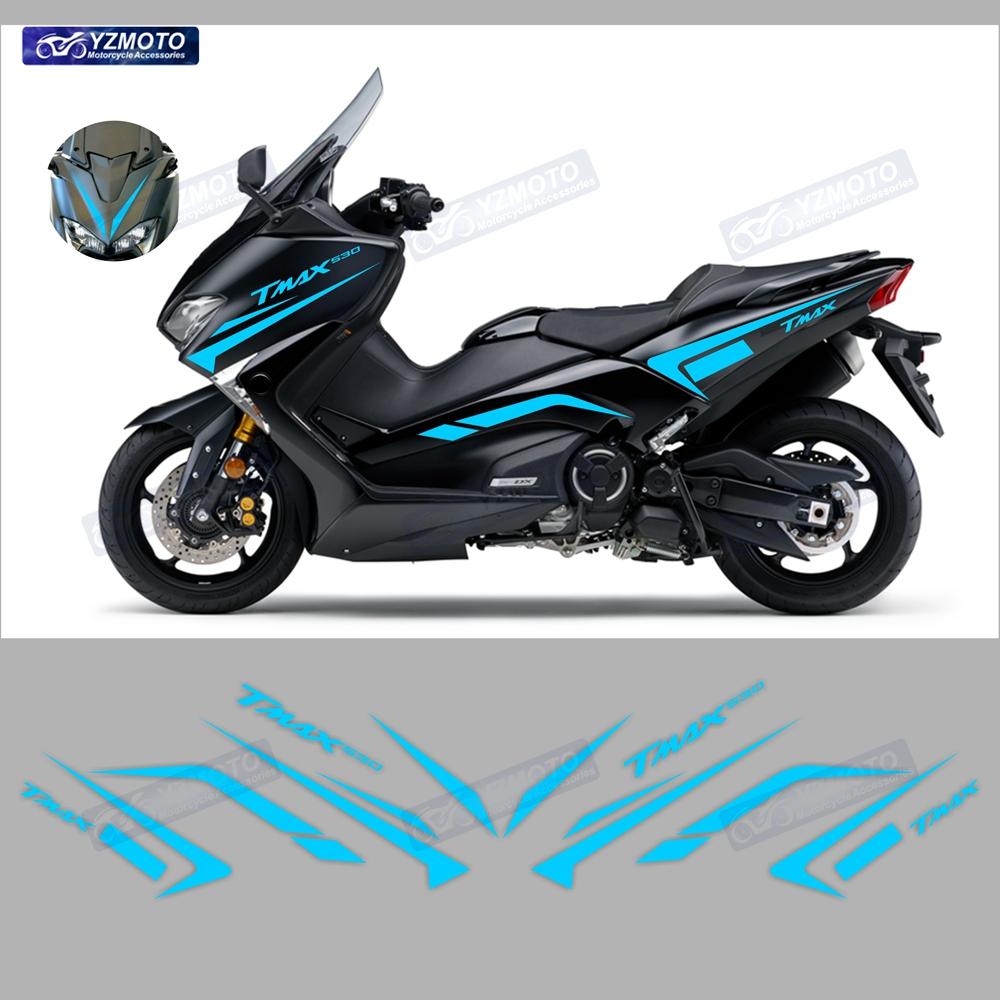 Для Yamaha TMAX530 2017 2018 2019 TMAX Мотоциклетные Аксессуары Полный Комплект Наклеек на Пластик Мотоцикла Водонепроницаемые Наклейки на Кузов