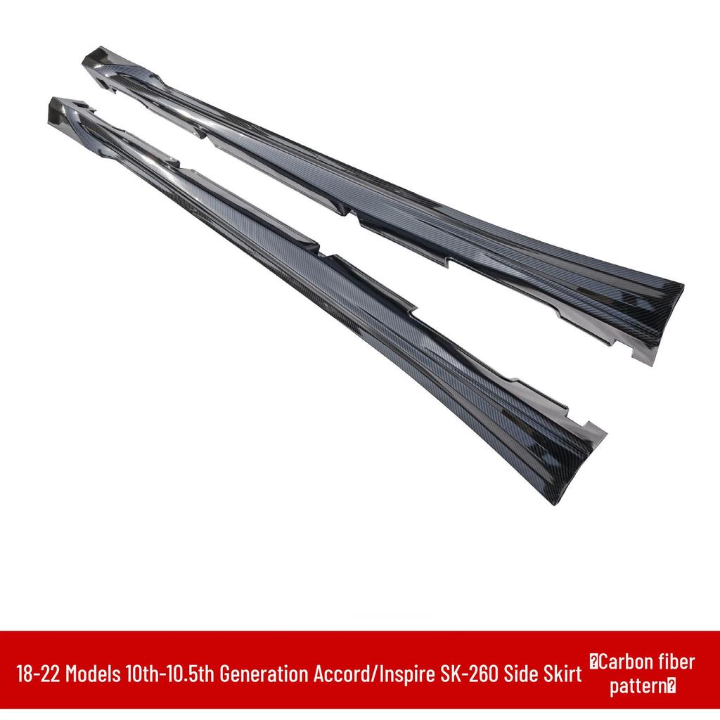 Совместимо с моделями Honda Inspire/Accord 2019 года: Передний сплиттер, Пороги, Задний и Верхний спойлеры, Жалюзи. Комплект обвеса.