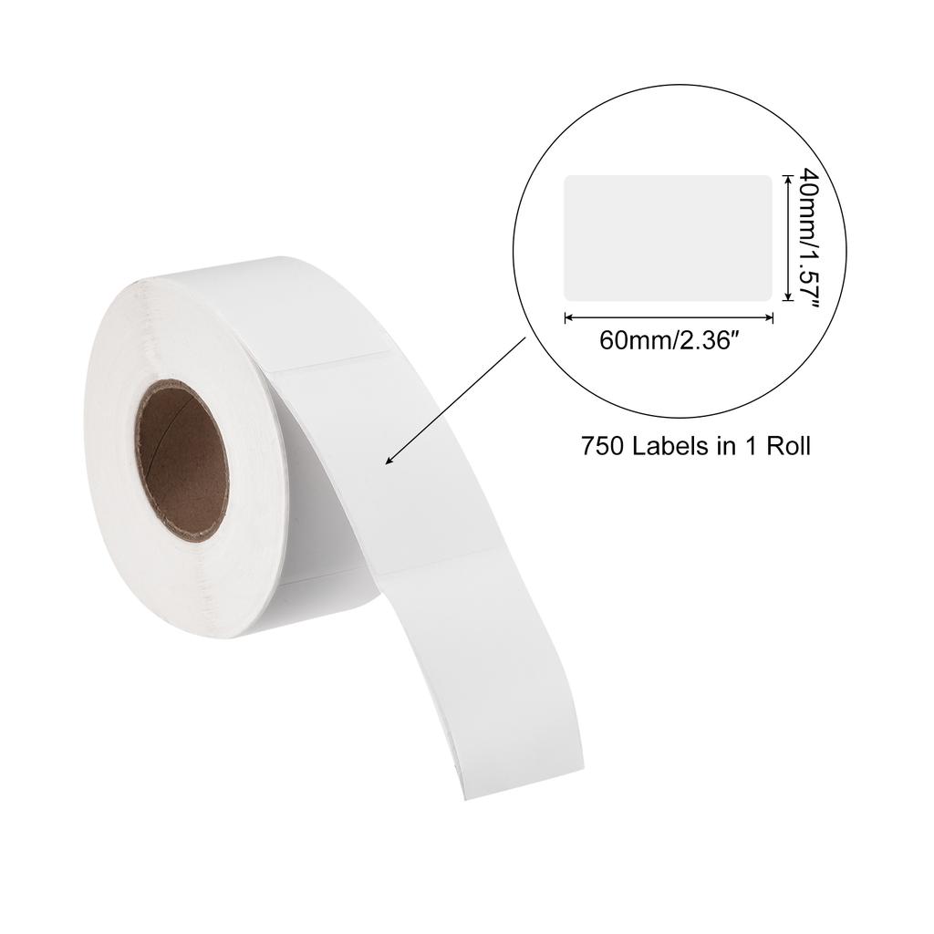 1 Roll Direct Thermal Label Shipping Stickers for Packaging Craft Projects White 250-10000 Labels Self Adhesive Thermal Labels