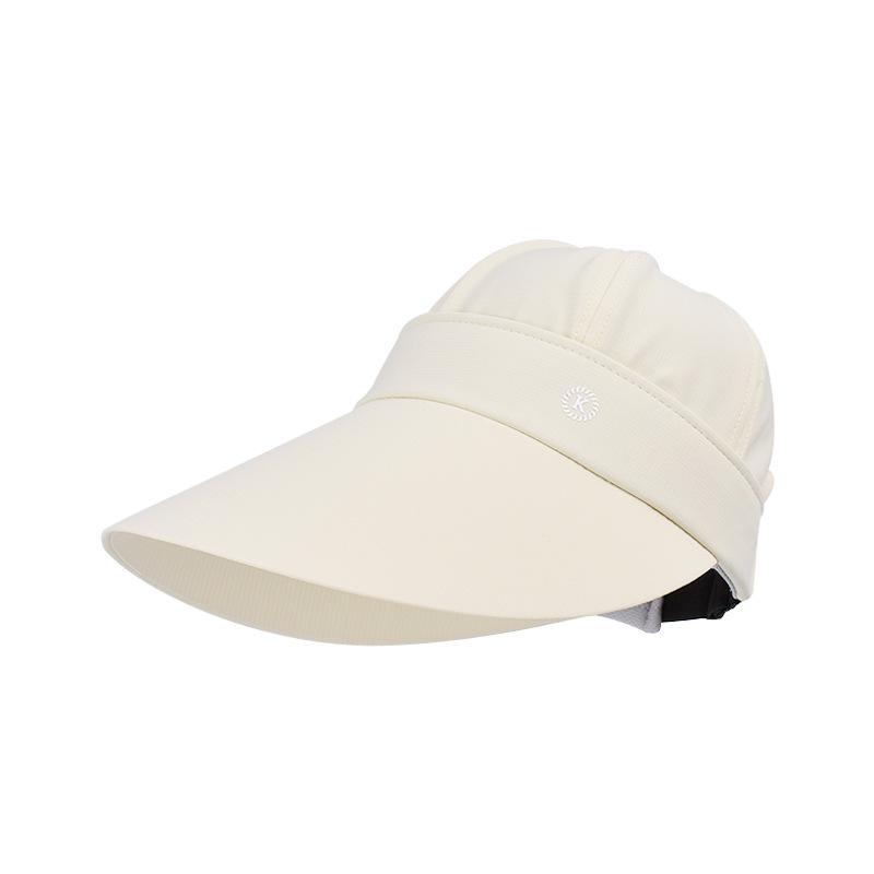 Long Brim Sun Visors for Women Removable Empty Top Baseball Caps Outdoor Cycling Hiking UV Protection Sunshade Travel Beach Hats