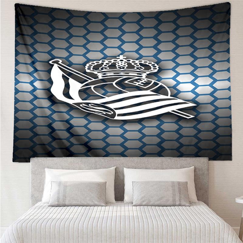 Royal Football Emblem Printed Tapestry, for Bedroom,Livingroom, dormitory, Large Wall Decor, Fabric Decor Fan Birthday Gifts